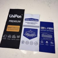 Drap de lit personnalisé en tissu organique tissé, imperméable, respirant, anti-moisissure, résistant au rétrécissement, avec motif imprimé et protection de marque