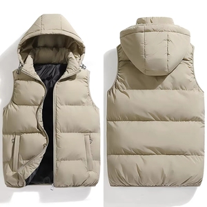 <span class=keywords><strong>Gilet</strong></span> <span class=keywords><strong>matelassé</strong></span> à capuche pour <span class=keywords><strong>homme</strong></span>, sans <span class=keywords><strong>manches</strong></span>, fermeture éclair, veste rembourrée légère, <span class=keywords><strong>gilet</strong></span> <span class=keywords><strong>matelassé</strong></span> <span class=keywords><strong>avec</strong></span> poches, veste d'hiver en duvet - Product Image 4