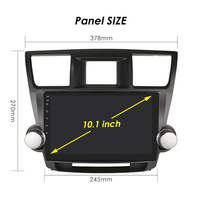 10'' Stereo Mobil Quad Core Carplay Terlaris 2 Din Radio Android Head Unit Pemutar Dvd untuk Toyota Highlander 2007 - 2013
