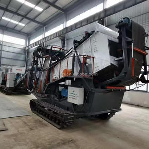 Mobiler Prall brecher mit Basaltschienen-Montage und Wechselstrom motor Hohe Produktivität 50 Tonnen/Stunde für das Zerkleinern von Dolomit steinen - Product Image 5