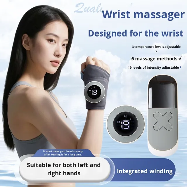 EMS Tendon Sheath Heating Wrist Support Factory Source Hot Compress Wrist Massager for Fitness Pulse Management