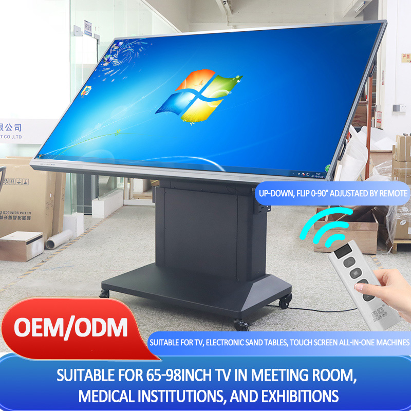 tv stand vertical on wheels