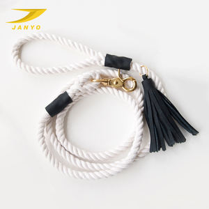 2021 Grosir Tali Pengikat Anjing Rumbai Hewan Peliharaan Luar Ruangan Tali Katun Banyak Warna Tali Katun Terpilin Tali Anjing Mode dengan Rumbai - Product Image 4