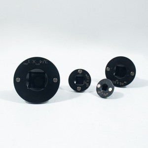 4 Piece Insert Low-profile Impact Socket Adapter Set Double Square Chrome Molybdenum Steel DIY Grade OEM Customizable Black - Product Image 4