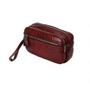 Pochette de luxe Luxali 2026 en cuir de crocodile et d'alligator pour homme avec fermeture éclair – Prix compétitif direct usine – Sac portefeuille - Product Image 1