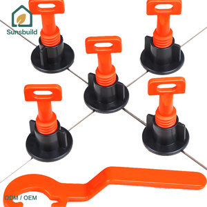 Système de nivellement de carreaux réutilisable avec clé spéciale, niveleur de carreaux pour outils de construction de sols et de murs - Product Image 6