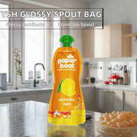 YSH Personnalisé Bopp/PET/OPP+VMPET+LLDPE pour emballage : Sachet à bec verseur imprimé en sérigraphie avec capuchon pour liquides, jus et sodas
