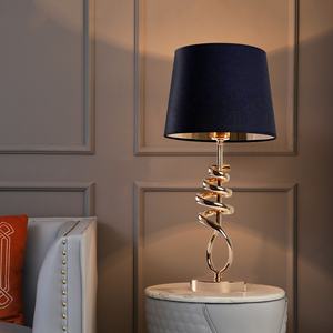New Design Special Shaped Hotel Decoration Plated Modern Living Room <b>Bedroom</b> Led Metal Table Lamp - Product Image 2