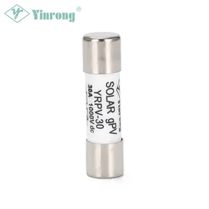 YRPV-30 Solar Combiner Box Use 10x38mm 1000VDC 1500VDC GPV 2A 3A 4A 5A 6A 8A 10A 12A 15A 20A 25A 30A PV Fuse