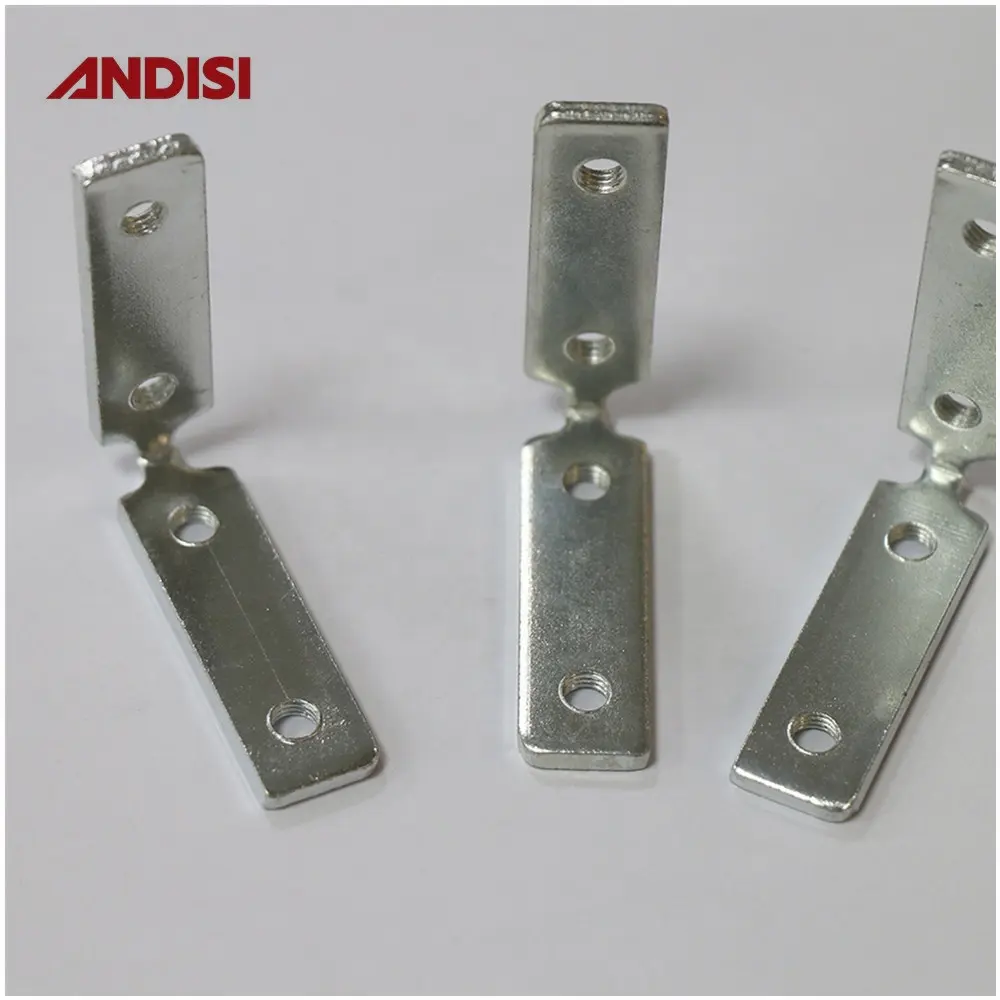 Manufacturer Furniture connector metal right angle with screw thread wall shelf corner bracket for wood cabinet