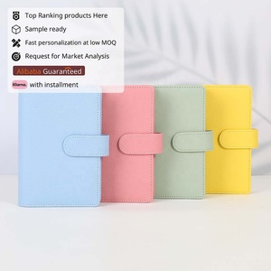 Yihe meilleure vente <span class=keywords><strong>43</strong></span> couleur A6 galet cuir budget reliure à anneaux avec fermeture éclair mouche feuille disponible comme couverture de Journal Portable - Product Image 1