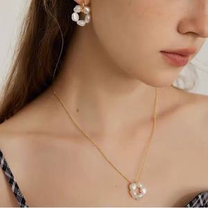 Collar de Perlas Naturales de Estilo Barroco Francés Shallow Dream, Estilo Suave, Lujo de Alta Gama, Versátil, Temperamento Ligero - Product Image 4