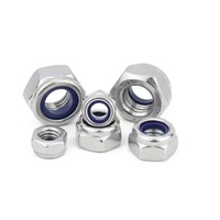Écrou de blocage en acier inoxydable 304, zingué, filetage à gauche, corps hexagonal, pour usage industriel et minier