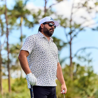 Logo personnalisé de haute qualité pour chemise de golf pour hommes, motif décontracté, impression surdimensionnée sur jersey respirant à manches courtes, 180g, vente chaude