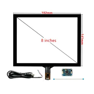 Individueller 8 Zoll 182mm*141mm GT911 Raspberry Pi hochkompatibler universeller kapazitiver Digitalisierer Touchscreen-Panel Glas