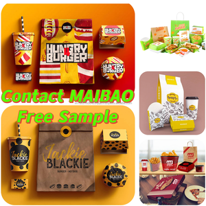 Custom Design Sandwich Compartment <b>Box</b> Combo Platter with Handle for Brunch Snack Food & Drink Takeaway Carrier Container - Product Image 5