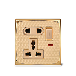 Nouvel interrupteur mural standard britannique 16A 250V, style rétro, 4 voies, avec panneau tactile, livraison gratuite à domicile - Product Image 4