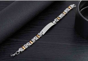 <span class=keywords><strong>Bracciale</strong></span> uomo alla moda in acciaio inox <span class=keywords><strong>con</strong></span> disegno geometrico intagliato scrittura elegante OEM per le occasioni di anniversario - Product Image 5