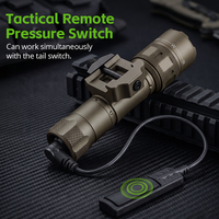 Lampe torche tactique TANK007 GTL1, montée sur rail Picatinny, rechargeable, 1030lm, haute puissance, lampe de défense personnelle avec lumière IR