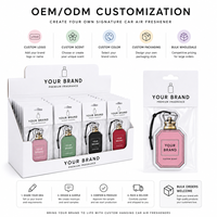 Diffuseur d'air en papier de forme personnalisée pour voitures, fabriqué par un fabricant de premier plan, dispositif d'aromathérapie suspendu promotionnel