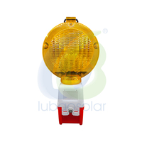Feux de signalisation routière LED multicolores, base optionnelle rouge/jaune, alimentés par batterie 6V, modèle LB-5050, protection IP57 pour circulation extérieure