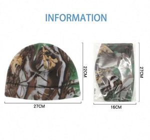 Wholesale Camo Pattern Sports Beanie <b>Hat</b> <b>Winter</b> Polar Fleece Polyester Windproof Adjustable for Outdoor Fishing Fast Delivery - Product Image 4