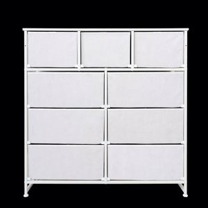 Modern Stainless Steel MDF Freestanding Panel Pine Dresser <b>Cabinet</b>, Bedroom Living Room Furniture - Product Image 5