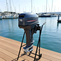 Vente directe du fabricant, moteur hors-bord à deux temps de 15 chevaux, moteur hors-bord à essence pour bateau de pêche, moteur à hélice