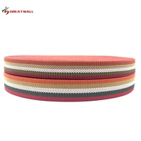 Rouleau de ruban adhésif pour chaussures, épaisseur de 2.1 Mm, sangle Durable pour vêtements Jacquard, coton Polyester lourd, Logo personnalisé, sac en Fiber