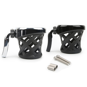 Ajuste para Super Low 883 XL883 Street <span class=keywords><strong>750</strong></span> Fat Boy, soporte cromado para botella de agua, portavasos para motocicleta - Product Image 6