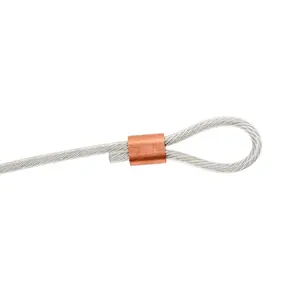 HF high quality us type copper hourglass sleeve ferrule for wire rope