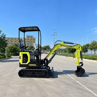 Pengiriman Gratis Excavator 1.2 Ton Mesin Kubota EPA Digger Pertanian Excavator Kecil 1 Ton 2 Ton Harga Mini Excavator Crawler