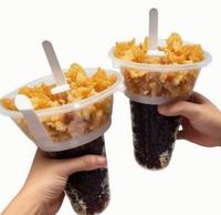 Fumer le pouce sac frit tasse à coke épaissie marche marmite tasse boisson froide bol de fruits cuit à la vapeur plat tasse