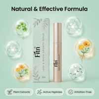 Sérum de croissance des cils végétalien à l'huile de ricin biologique, allongeant, sans prostaglandine, certifié CPNP et MSDS, vente en gros, marque privée OEM