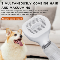 Aspirateur de toilettage pour animaux 4 en 1, massage et toilettage pour un pelage sain, pour les petites et grandes races, vente en gros pour les animaleries