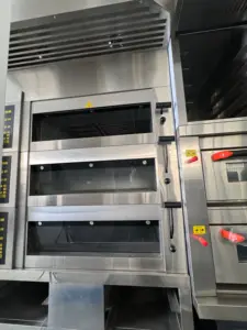 Equipo de panadería de estilo europeo Máquina profesional para hornear pan Horno eléctrico Horno comercial 3deck6trays
