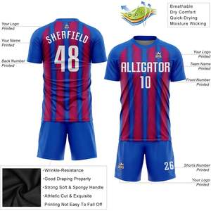 Ensemble de maillots de football personnalisés, uniforme personnalisé avec le nom de l'équipe, le numéro, le logo pour hommes, femmes, jeunes, enfants - vierge pour le nom du club - Product Image 5