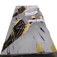 Imperméable Nouveau Design 3d Impression Murale Pvc Marbre Feuille Marmol Panneau De Pared pour Décoration Murale de Haute Qualité