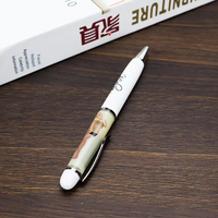 Nouveauté acceptée stylo à bille liquide rempli d'huile stylo à panneau coulissant pour Sexy Beauty Striptease Creative Promotion stylo rempli d'huile