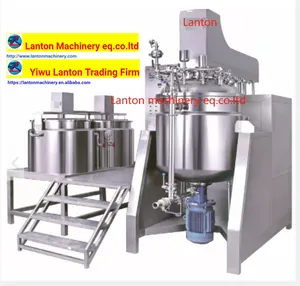 Lanton machinery Homogenizer Cosmetic Emulsifier Liquid Soap Body Lotion Shampoo Cream Mixing Machine toothpaste making machine