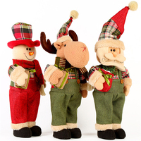 Cadeaux de vacances Elf Coussin décoratif Minion Soft Plush Hotsale Noël Bonhomme de neige Santa Sock Toy