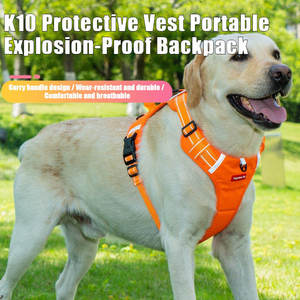 Futrepets tali nilon untuk anjing, dapat disesuaikan nyaman bersirkulasi dan tahan lama untuk latihan berjalan luar ruangan desain modis modis - Product Image 3