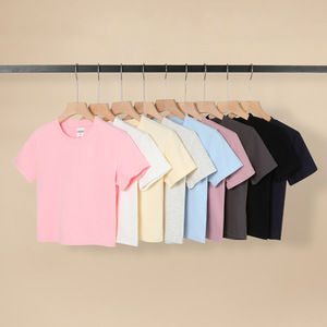 T-shirt à manches courtes et col rond pour femme Trust Your Choice, 230g coton élasthanne, coupe ajustée, respirant, vêtement décontracté, nouveau design, 230g Cot - Product Image 3