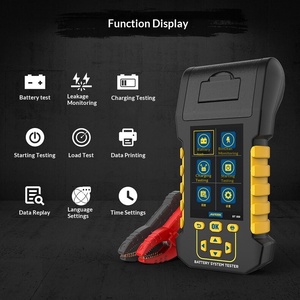 Autobatterie-<span class=keywords><strong>Tester</strong></span> 12V/24V Spannung Kapazität Lebensdauer Widerstandsmessung für 12V und 24V Fahrzeuge Schwarz/Gelb - Product Image 5