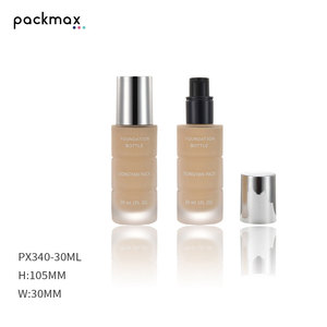 Flacon en verre de 30 ml de forme unique — pour lotion, sérum, cosmétiques et fond de teint liquide. Nouveau style - Product Image 1