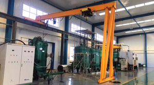 BMH Semi <b>Gantry</b> <b>Crane</b> with CD1/MD1 Electric Hoist - Custom Span 10-30m, 2-20T Load Capacity - Product Image 6