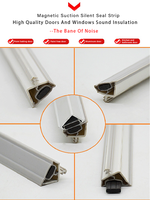 Vente en gros de bandes d'étanchéité en caoutchouc PVC profilé extrudé pour joint de porte Bande d'étanchéité magnétique d'aspiration pour porte et fenêtre en bois