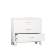 Table de chevet en métal avec tiroir, armoire de rangement pour chambre à coucher, petite table de chevet en métal pour mobilier de maison