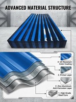 Tôles de Toiture en Aluminium Galvanisé pour la Décoration des Maisons, Profilés en Boîte, Tôles Ondulées GL, Prix des Tôles de Toiture