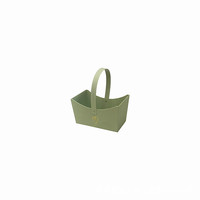 Boîte à fleurs à petit seau à la mode de couleur macaron, boîte à fleurs éternelle avec boîte-cadeau à la main